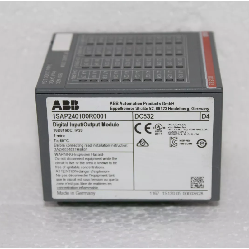 DC532 1SAP240100R0001 ABB Digital input/output module